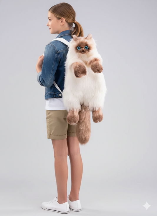  Backpack Simulation Siamese Cat Bag